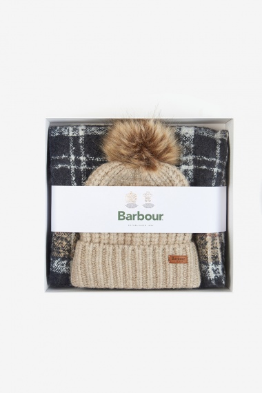 Set Bufanda Gorro Saltburn Barbour imagen 2