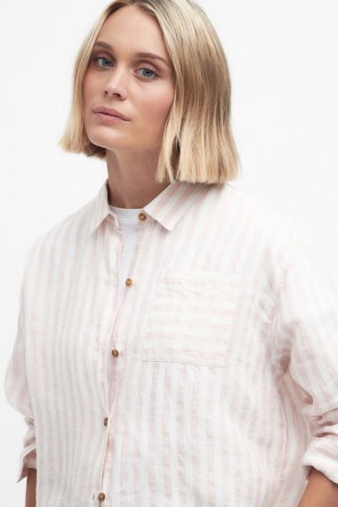 Camisa Annie Striped Linen Barbour imagen 5