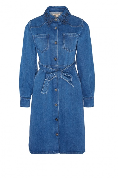 Vestido Longfield Denim Mini Barbour imagen 1