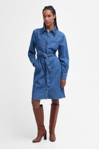 Vestido Longfield Denim Mini Barbour imagen 2