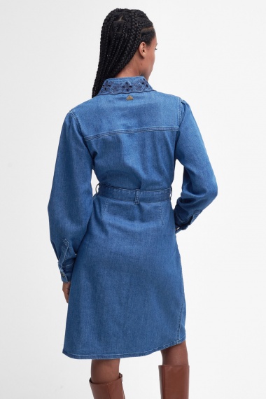 Vestido Longfield Denim Mini Barbour imagen 3