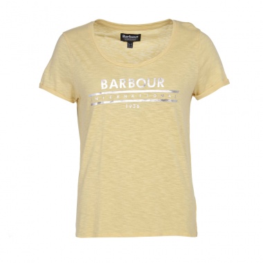 Camiseta Fullcourt amarilla Barbour International imagen 1