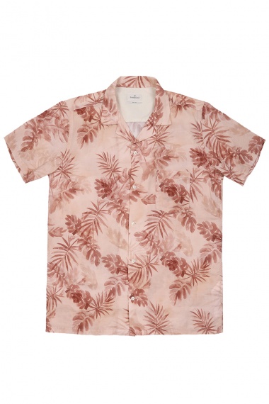 Camisa palmeras rosa Brooksfield imagen 1