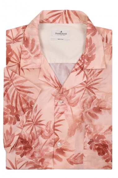 Camisa palmeras rosa Brooksfield imagen 2